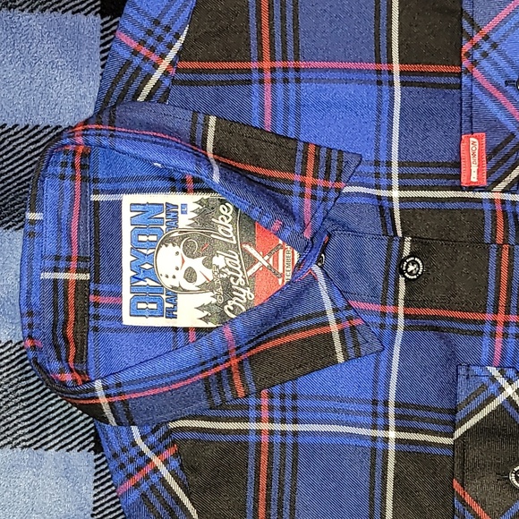 Dixxon. December 13th 2019. Camp Crystal Lake. Flannel.  Women's size Large. - Picture 10 of 16